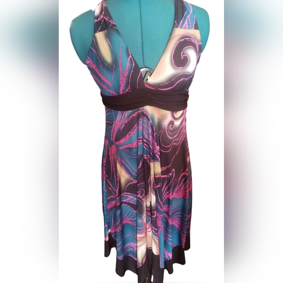 True Light Summer Dress Multicolored Size L NWT Never Worn - Picture 2 of 7